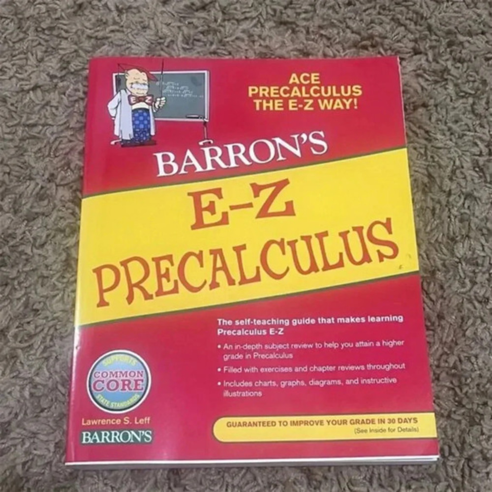 Barron's E-Z Precalculus Self-Teaching Guide by Lawrence S. Leff Quick shipping